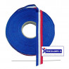 Ruban tricolore 16 mm de large - coupe de 10 mètres