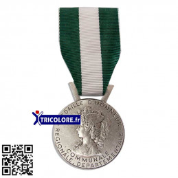 Médaille d'Honneur Régionale Départementale et Communale - Ordonnance argent - 20 ans d'ancienneté