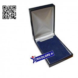 Ecrin pour médaille Ordonnance, sky bleu avec filet or