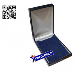 Ecrin pour médaille Ordonnance, sky bleu avec filet or
