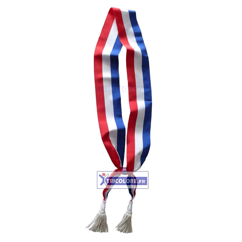 Echarpe tricolore Luxe pour Conseiller Municipal zoom