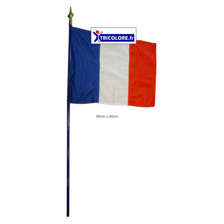 Drapeau tricolore France 60 cm sur 90 cm