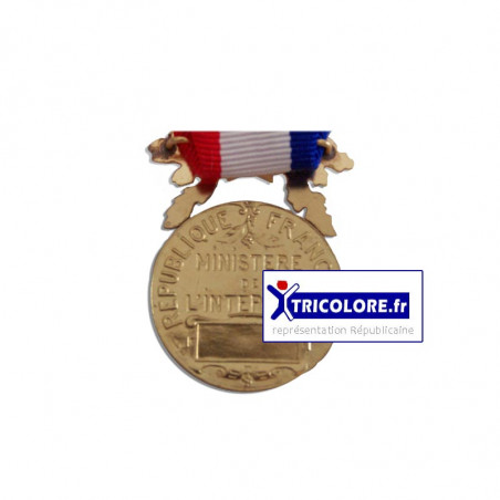 VERSO - Médaille Courage et dévouement bronze