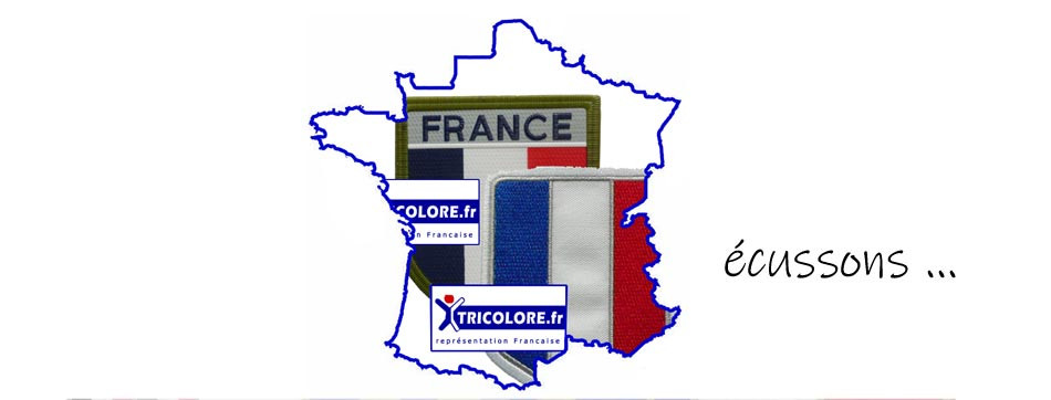 Ecusson tricolore France